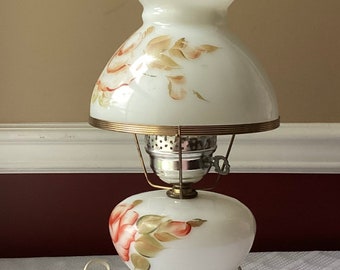 Vintage Milk Glass Parlor Lamp (working), 17 1/4” Tall - Etsy
