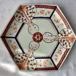 Antique Japanese 18th C. Imari Porcelain Shallow Bowl, Edo Period, 11” x 10”