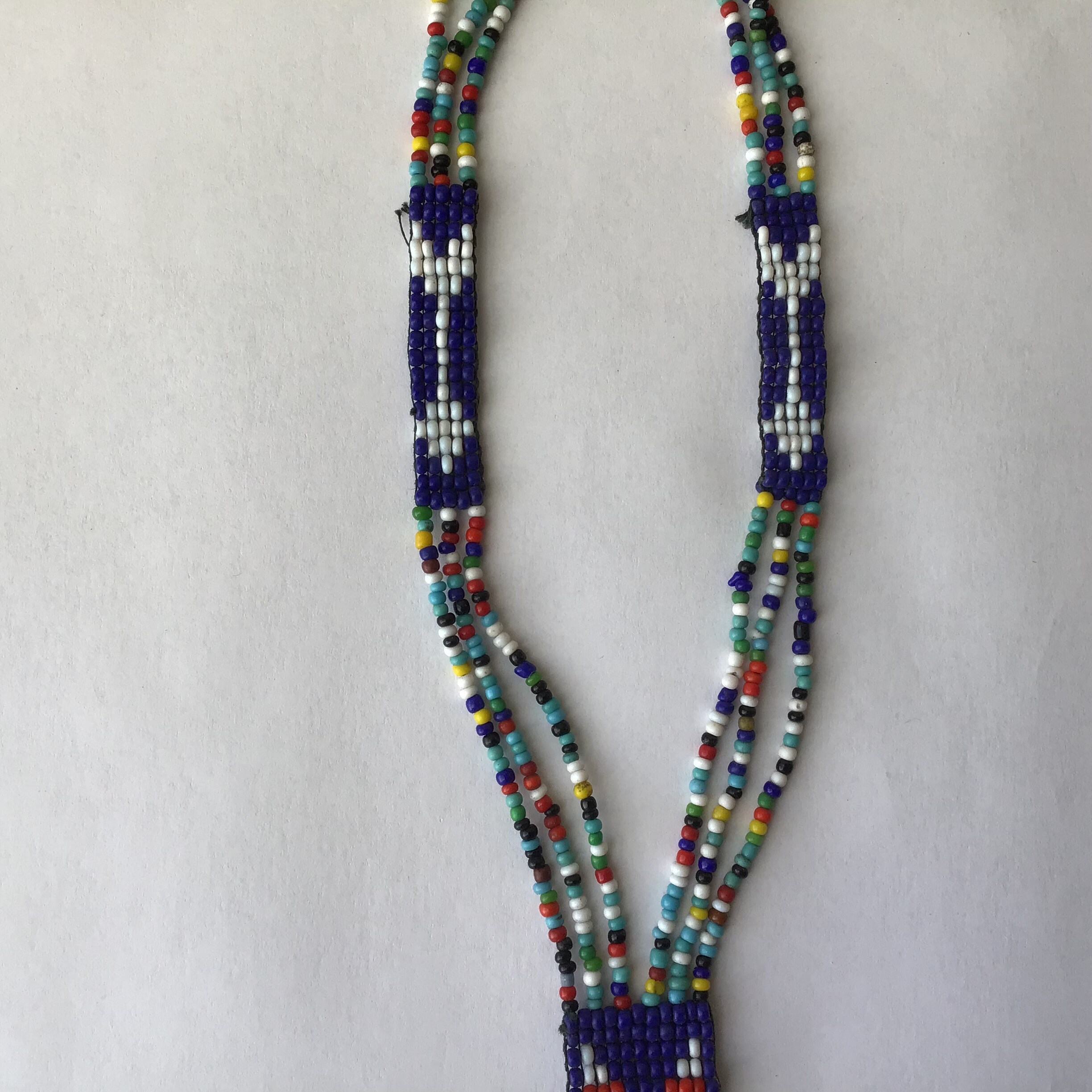 Vintage Native American Style Hand Beaded Necklace - Etsy 日本