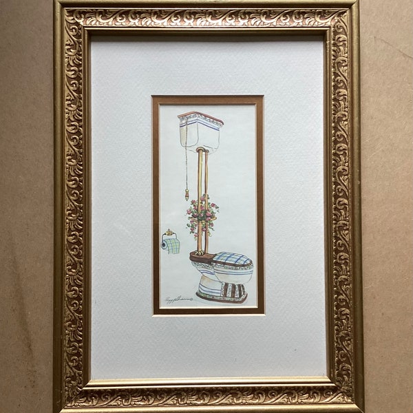 Bathroom Wall Art Framed - Etsy