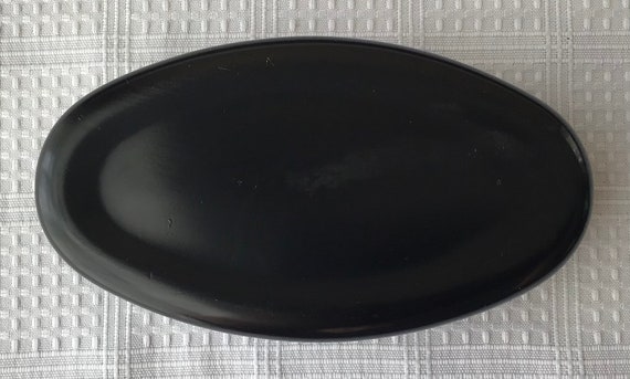 Vintage Russian Lacquer Oval Trinket Box, 1 3/4” … - image 10