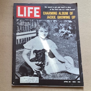 Vintage Life Magazine April 26, 1963 - Charming Album Of Jackie Growing Up