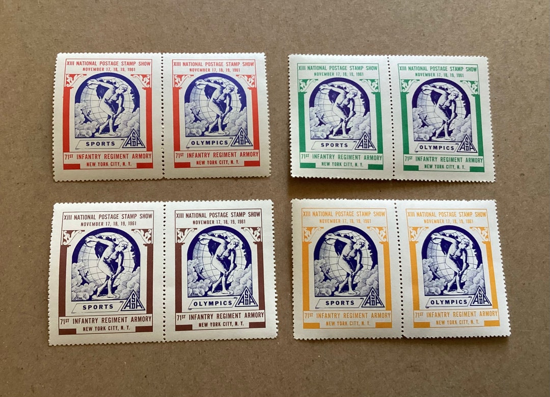 Lot of 8 XIII National Postage Stamp Show, 71th Infantry Reg. Armory N ...