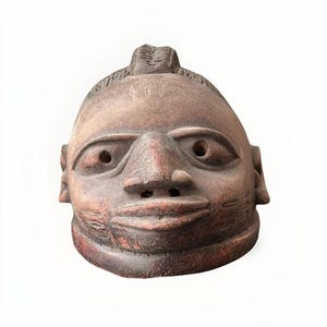 本物のルバ族のマスク、ラフィアのひげ、アフリカの壁装飾 - Etsy 日本