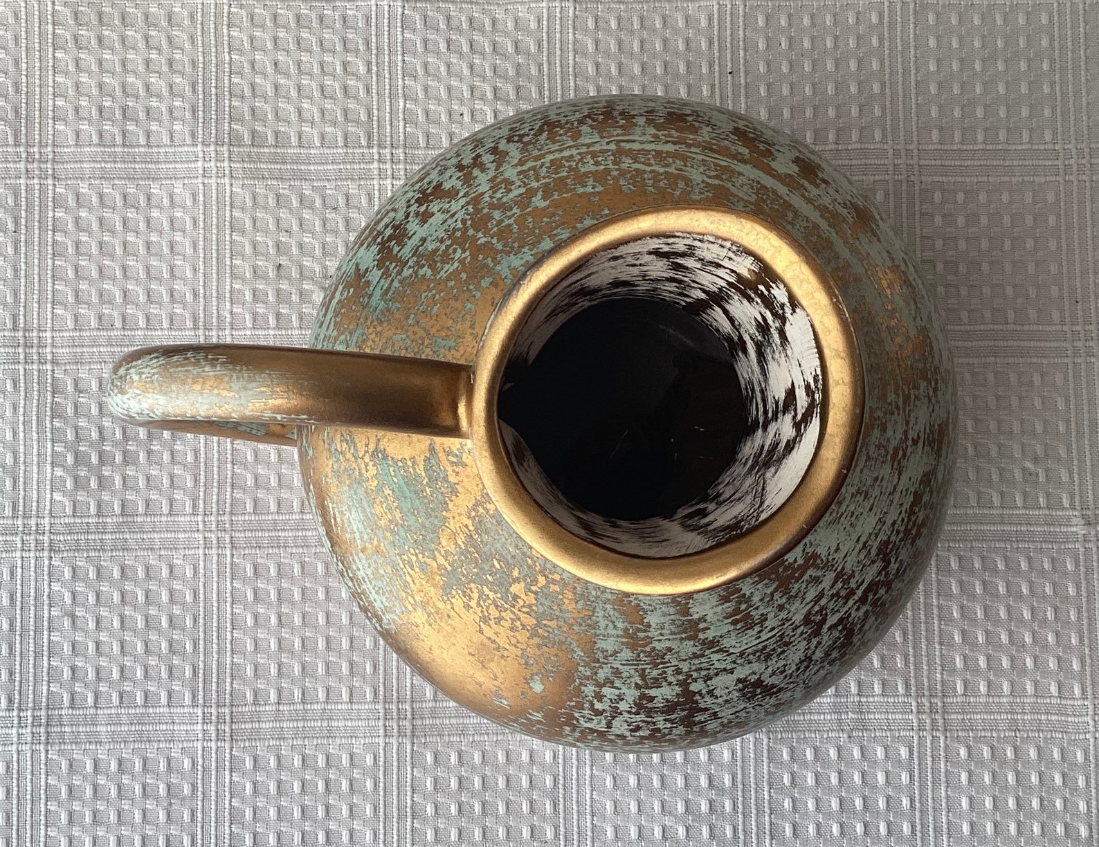 Stangle Vintage Stangle Pottery Antique Gold Pitcher Made in Trenton - Etsy