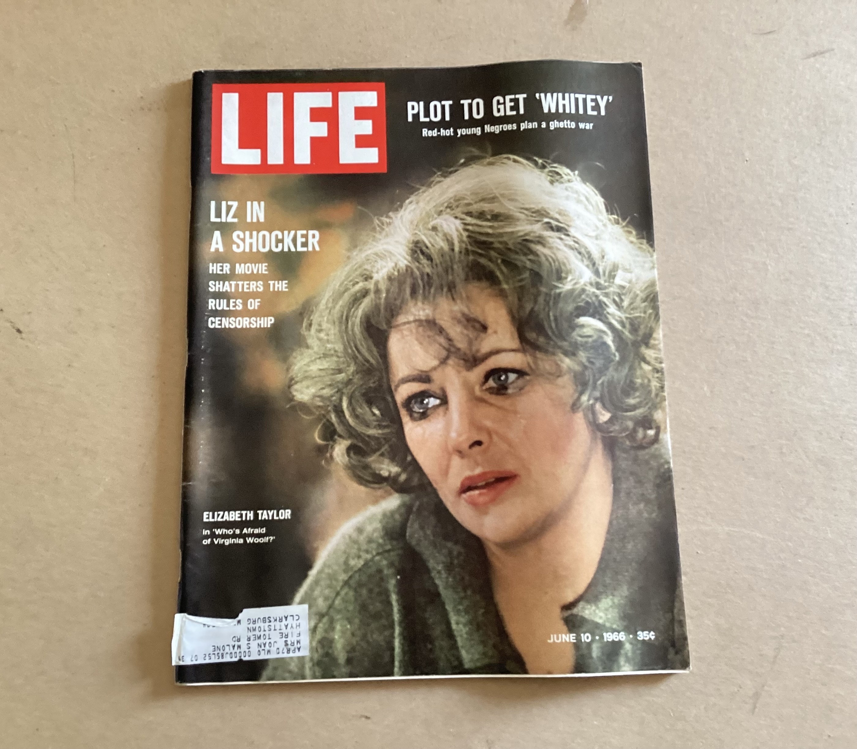 Vintage Life Magazine, June 10, 1966, Elizabeth Taylor - Etsy