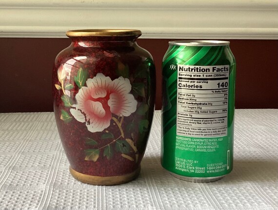 Vintage Chinese/ Japanese Metal Vase With Floral Design, 5” T - Etsy