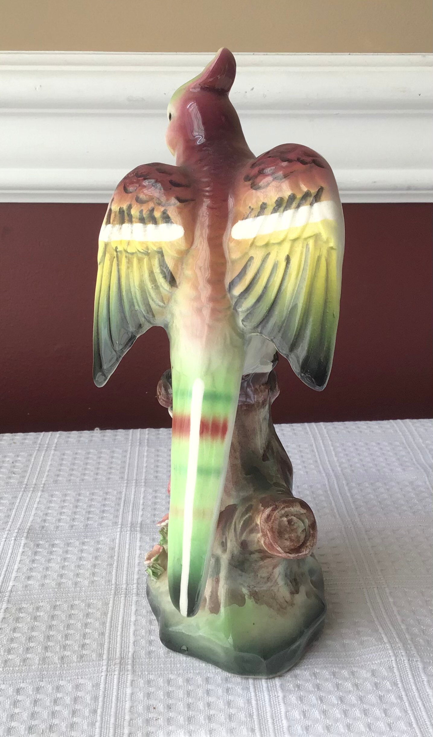 Vintage Japanese Porcelain Bird Figurine 7 1/2 T Etsy