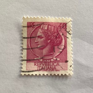 1968 Coin Of Syracuse Repvbblica Italiana 40 Lire Stamp/ Italian Stamp