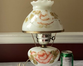 Vintage Milk Glass Parlor Lamp (working), 17 1/4” Tall - Etsy