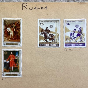 Lot Of 7 Stamps From Rwanda (1969, 1972, Etc)