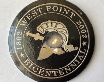 Vintage West Point Bicentennial 1802-2002 Button Pin