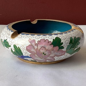 Vintage Chinese Cloisonne Ashtray, Unmarked