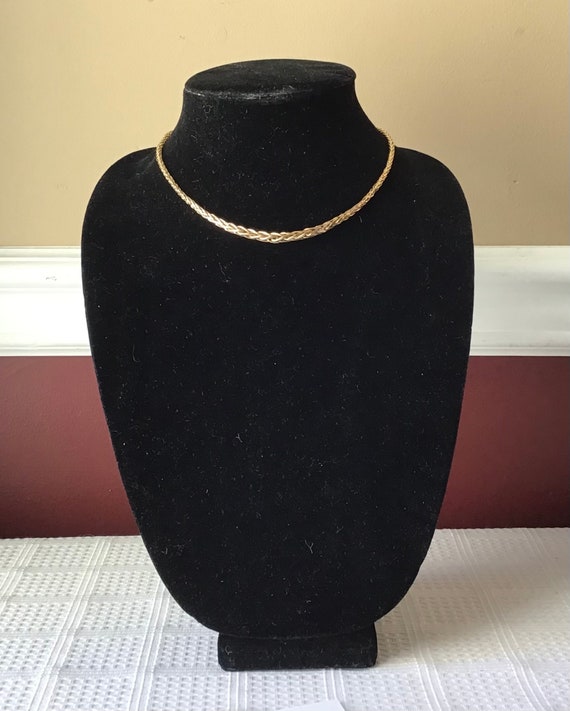 Vintage 14k Gold Twisted/ Braided Rope Style Ladies Necklace Etsy