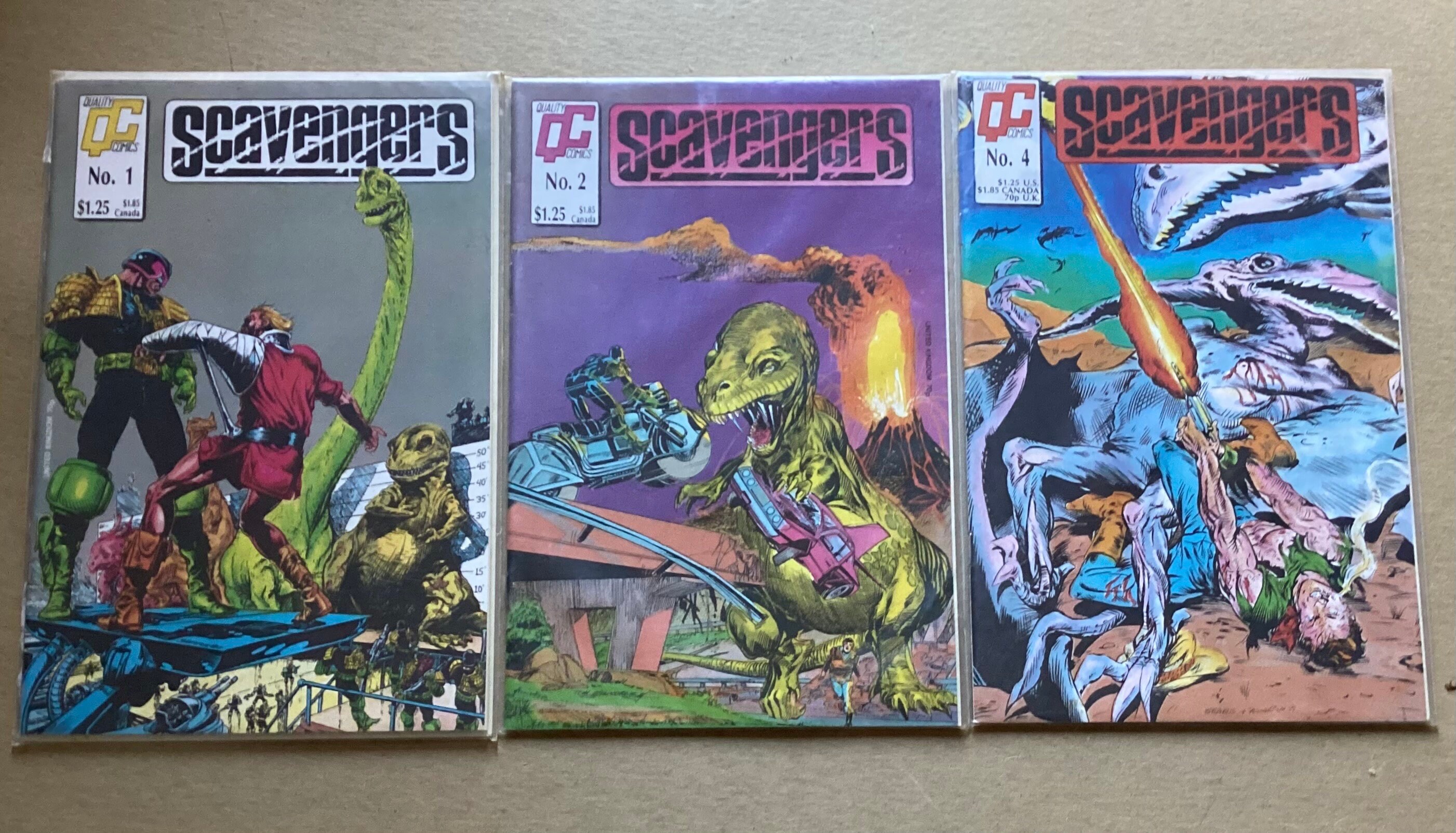 Lot of 3 QC Comics Scavengers Comic Books, No's 1, 2 & 4 - Etsy
