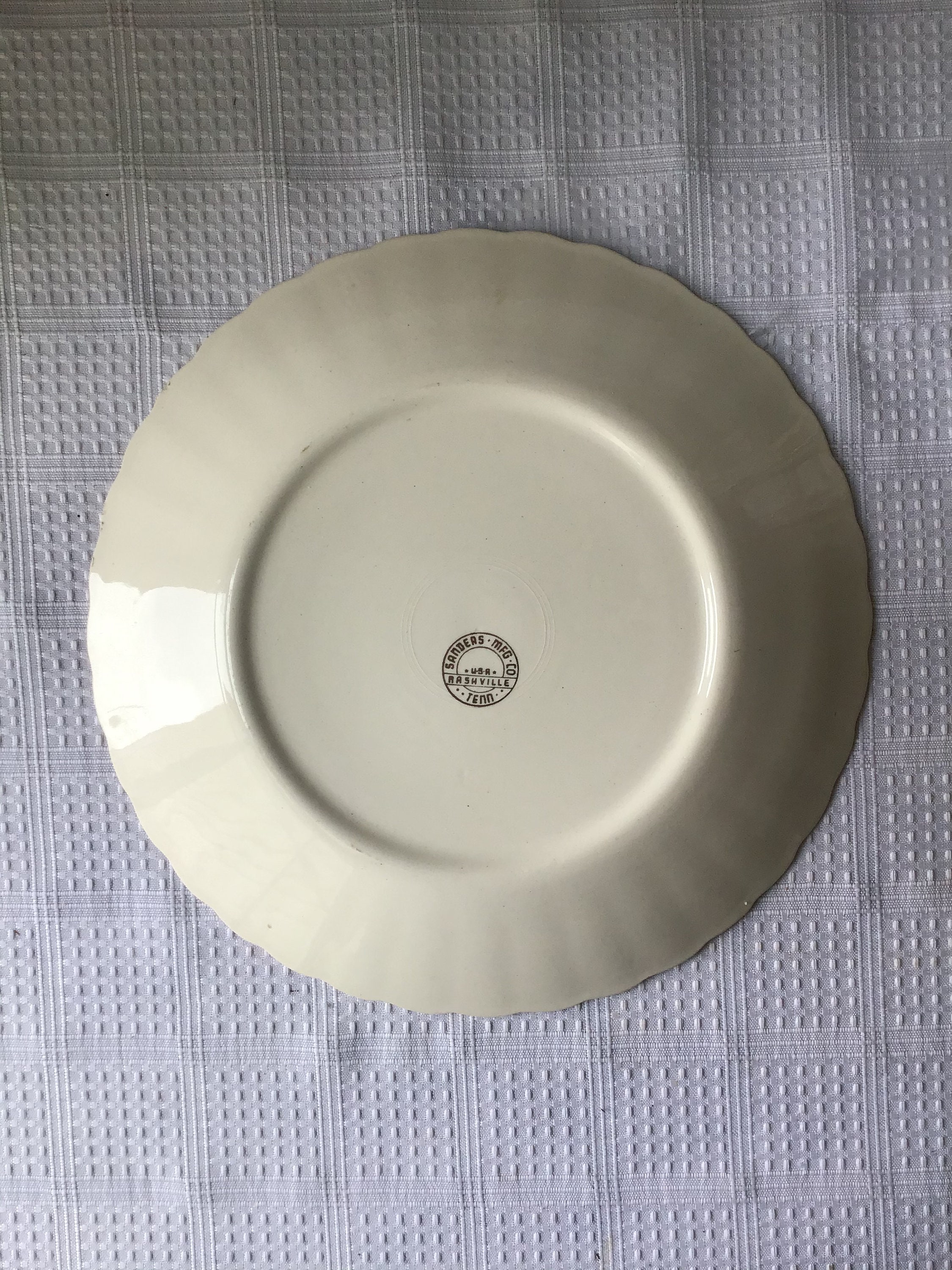 Vintage Sanders Mfg Co Nashville USA Porcelain Plate Masonic Etsy
