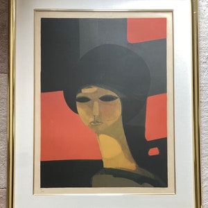 Free Pickup in Gainesville, VA - André Minaux (1923-1986) Ltd Edt 71/150 Hand Signed Lithograph, “La Femme”, 1968