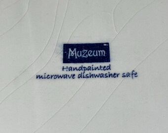 VTG Muzeum Hand Painted Picasso Ceramic Square Serving Bowl, 9 3/4