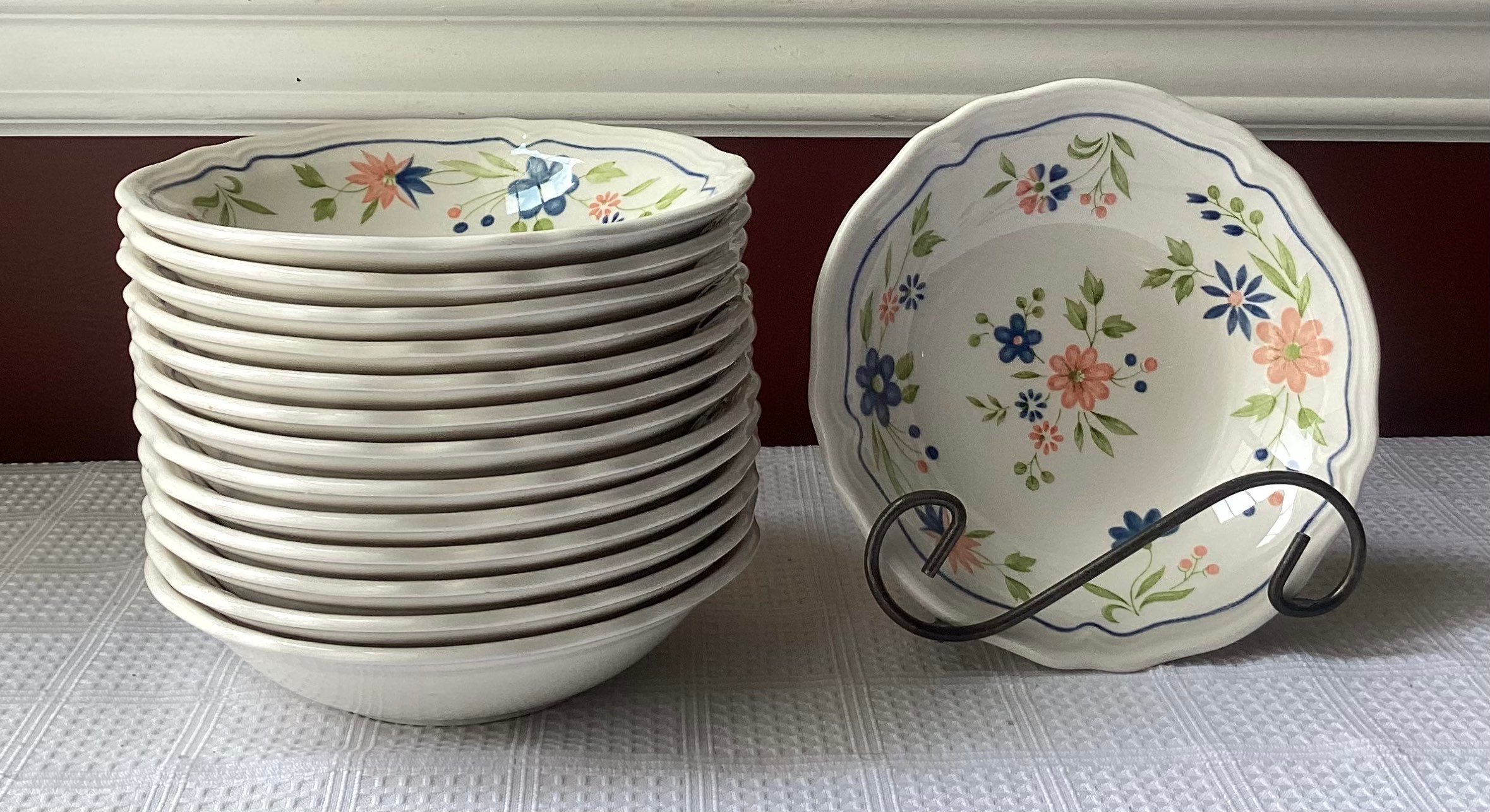 Lot of 14 Vintage Country French Ironstone Individual