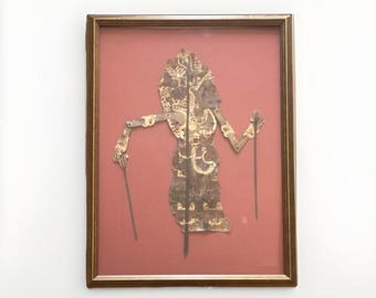 Large Rama Shinta Shadow Puppet – Handmade Indonesian Wayang Kulit