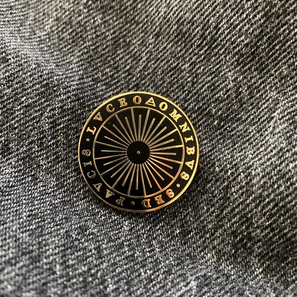 Alchemical Sun Pin/ Philosopher's Stone/ Alchemy/ Pin with sun