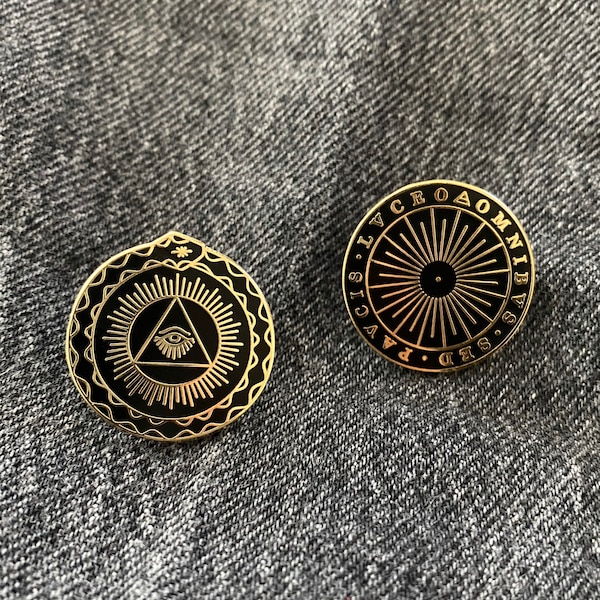 Third Eye - Ouroboros & Alchemical Sun Pin Bundle
