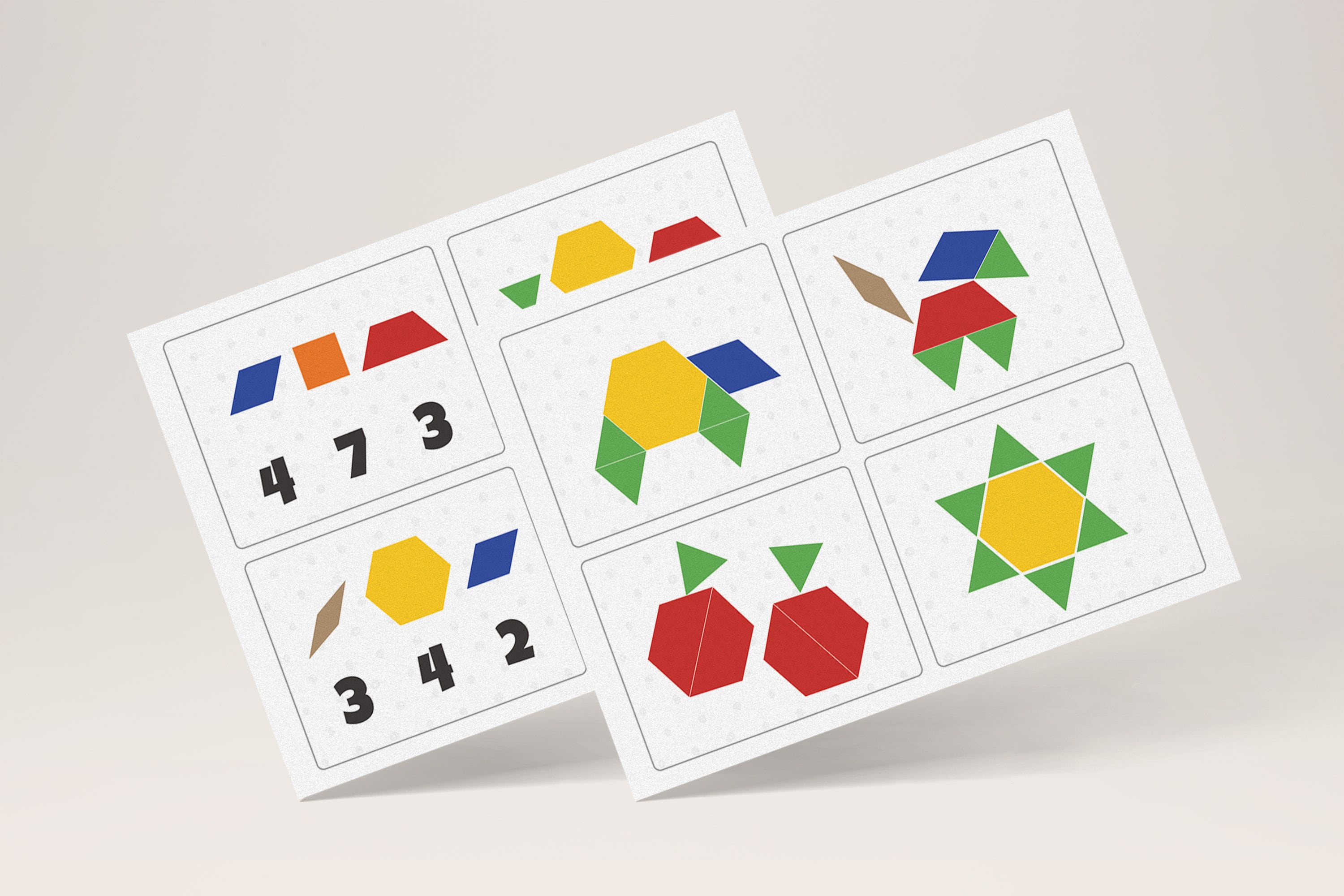 Pattern Blocks Game Tangram Pattern Blocks Pattern Logic STEM Game