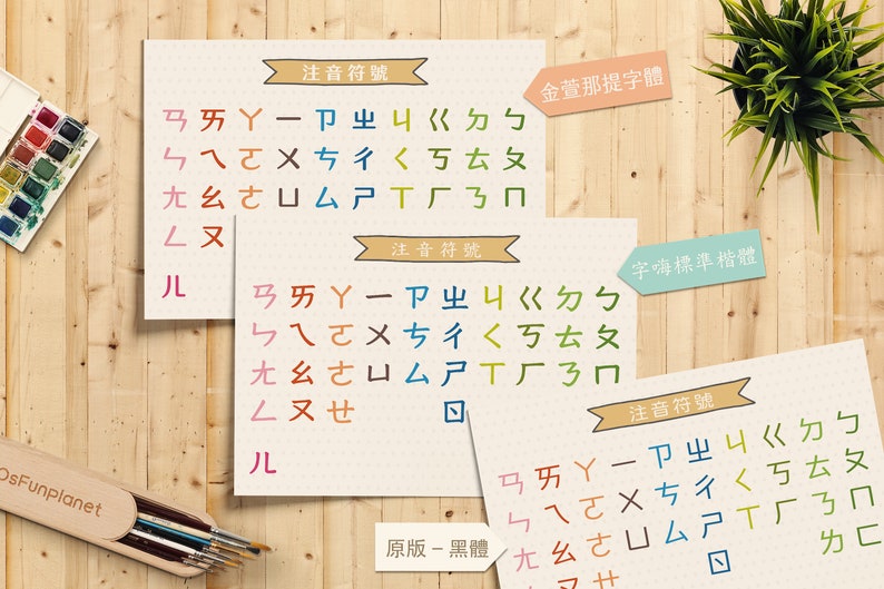 新版注音符號表 可填字遊戲 Bopomofo Chinese Phonics Alphabet Taiwan Bopomofo Zhuyin Learning Bopomofo Games Find and Seek Instant Download image 2