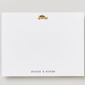 Personalized Custom New York City Taxi Stationery | Thank you cards | NYC Monogram gifts | Flat Note Cards with Envelopes | I love NYC 2