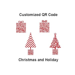 Weihnachten und Feiertage Benutzerdefinierter QR-Code Digitaler Download - kleine Unternehmen, Websites, Social Media, Instagram, Tiktok, Twitter, Wi-Fi, Menüs