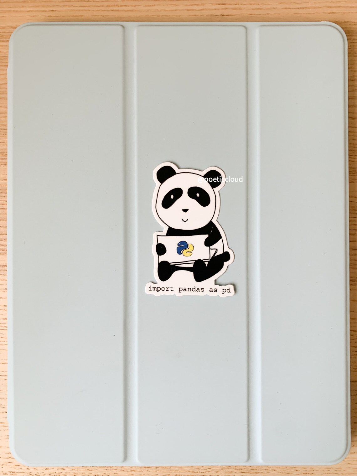 Panda Sticker Data Science Gift Import Pandas as Pd Python Code Sticker ...