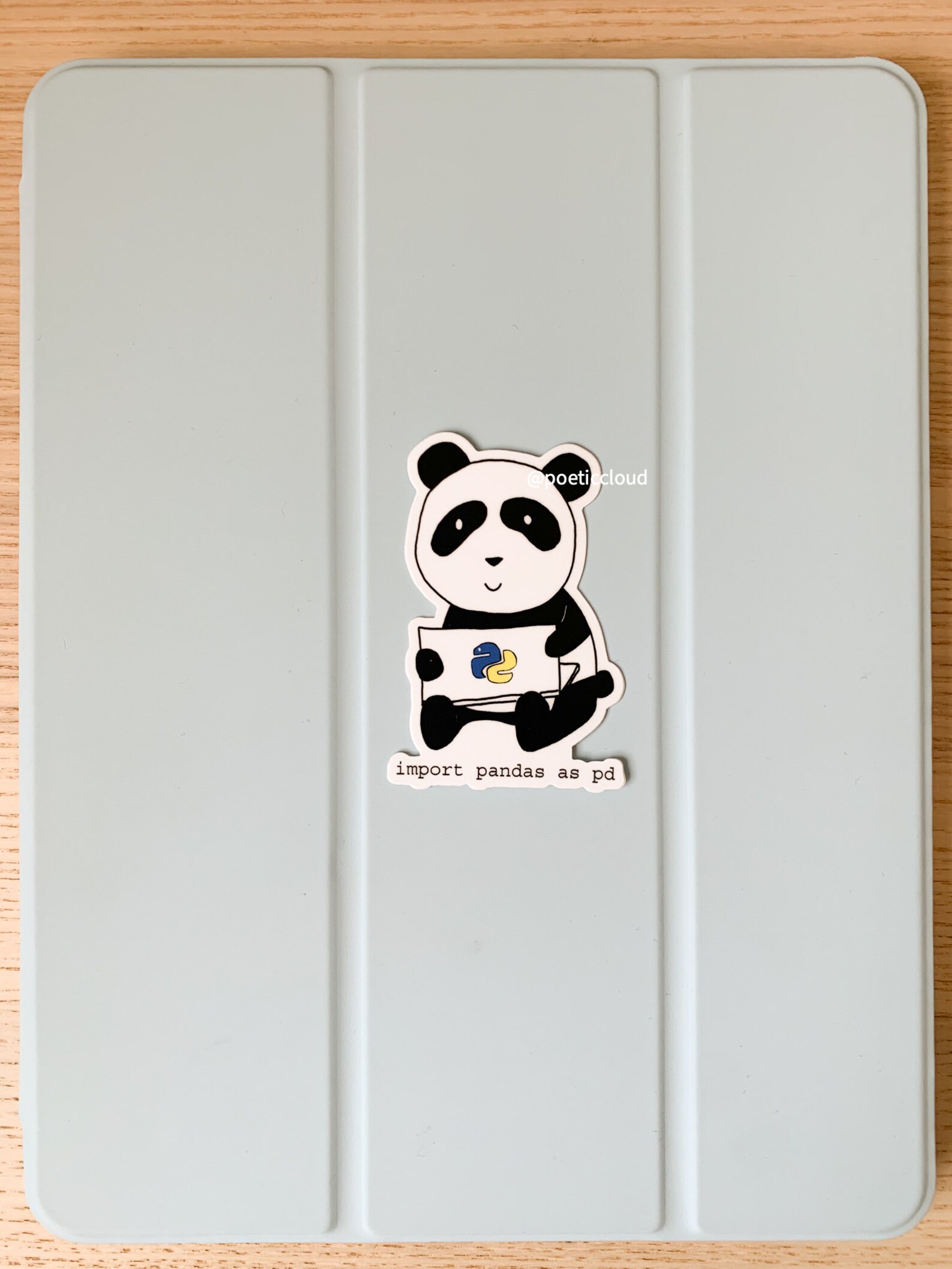 Panda Sticker Data Science Gift Import Pandas as Pd Python Code Sticker ...