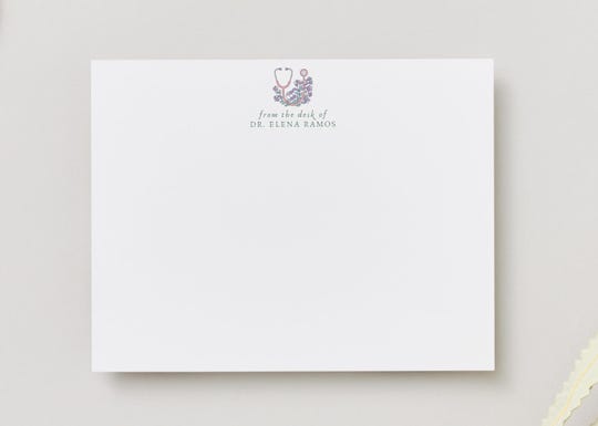 Personalized Nurse Note Cards: Custom Stationery Gift for Doctors & RNs