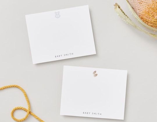 Personalized Baby Stationery Set: Newborn Thank You Cards