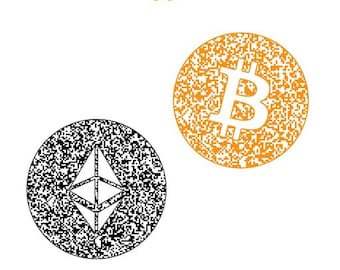Custom Crypto QR Code: Bitcoin, Ethereum (Digital Download)
