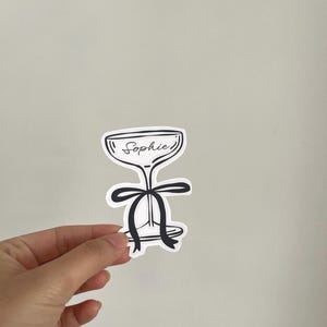 Printed Customized Bow Champagne Wedding Place Cards | Wedding Guest Name Cards | Dinner Party | Drinks | Cheers
