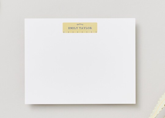 Personalized Butter Stationery: Kitchen Monogram Note Cards