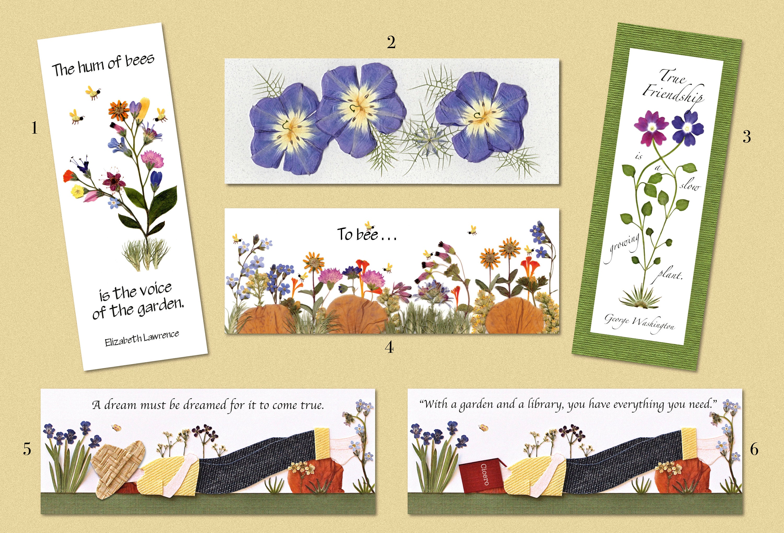 PRESSED FLOWER BOOKMARKS Set of 2 Bookmarks Real Dried -   Gepresste  blumen, Lesezeichen-basteleien, Kreative lesezeichen
