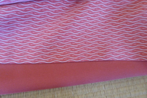 Original kimono from Japan, "komon", silk, salmon… - image 7