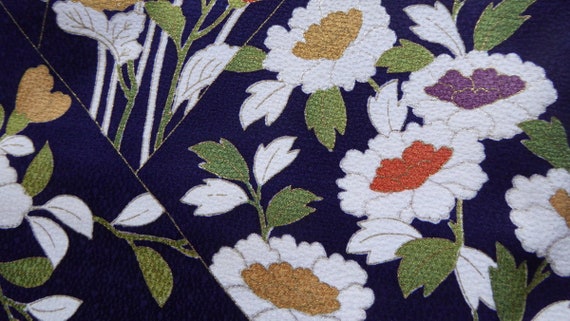 Original kimono from Japan, "komon", silk, dark b… - image 7