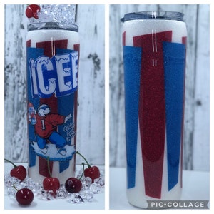 Tumbler-ICEE ***Top Seller***    ADD-ON=Faux Ice/Cherry Lids!           Select cup, add to cart, select lid (opt),add to cart
