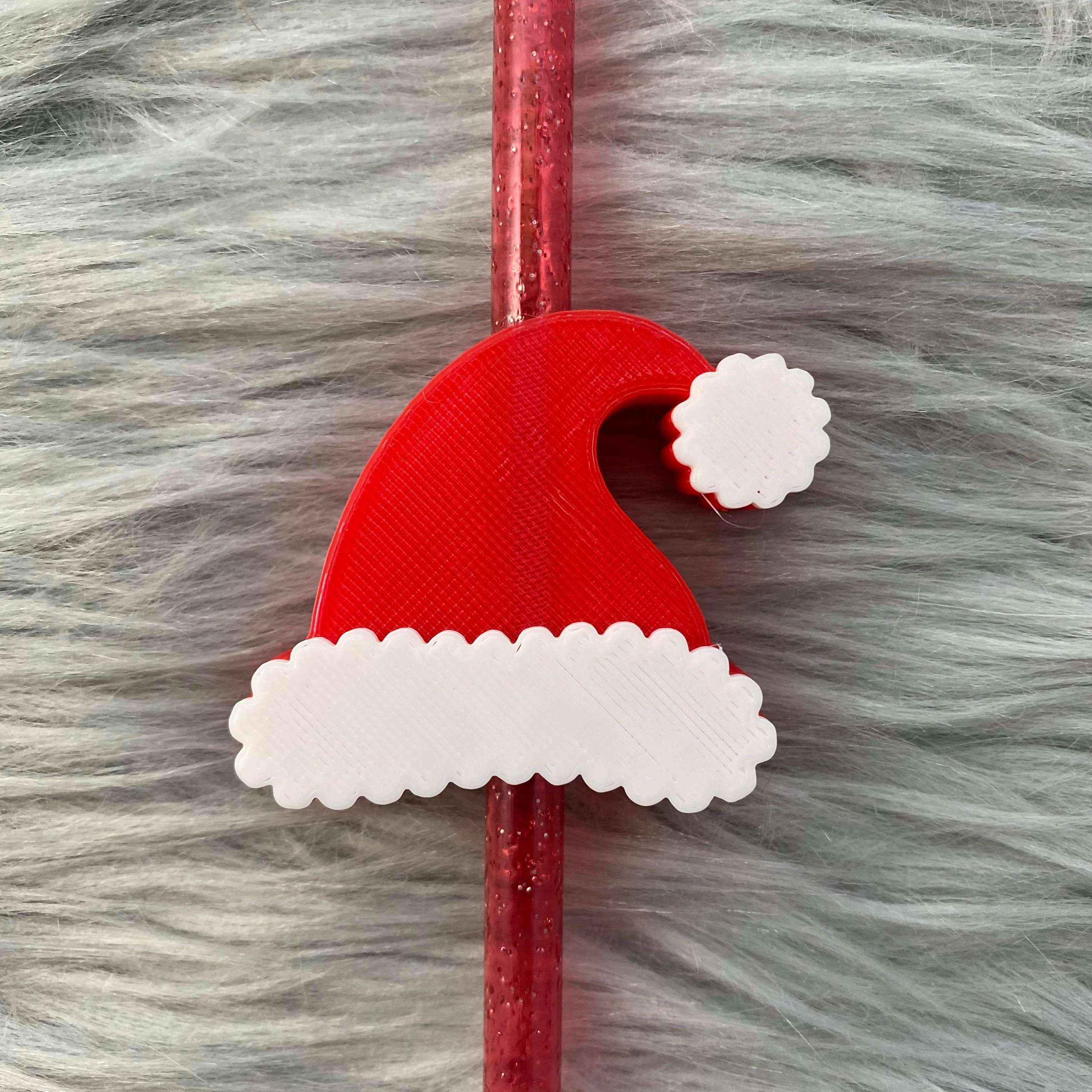Santa Claus, Straw Topper STL File for 3D (1962165)
