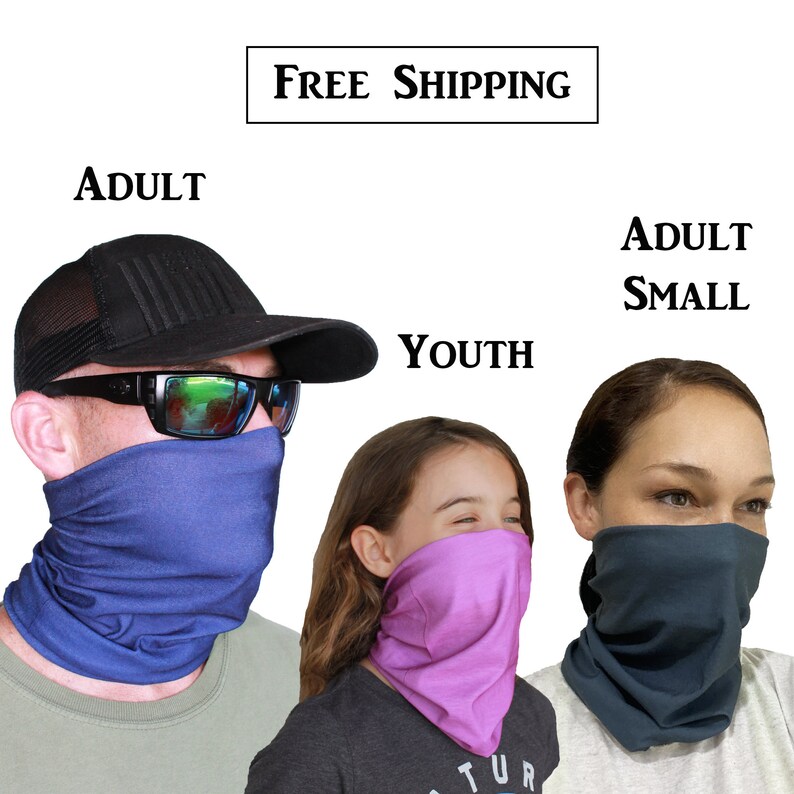 Extra Long Lightweight Summer Neck Gaiter Face Mask for the Etsy