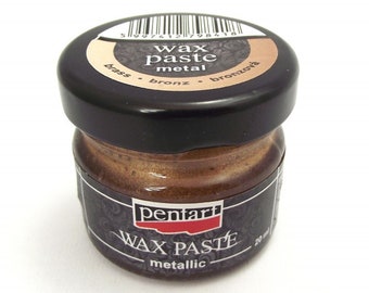 Pentart WAX PASTE brown metallic 20ml