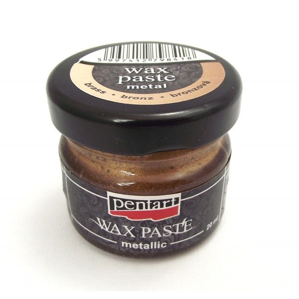 Pentart WAX PASTE brown metallic 20ml