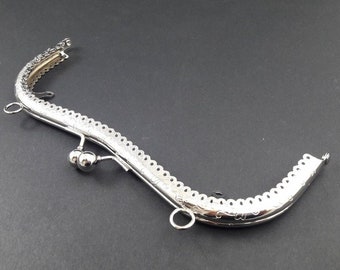 Bag hanger, metal, 20.5 cm length_antique silver. Jewelry.