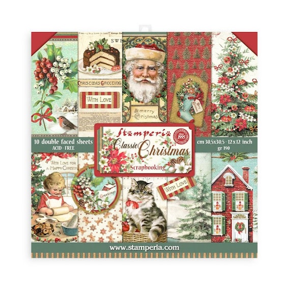 Colección 12 Pap Scrap 30x30 ALL I WANT FOR CHRISTMAS
