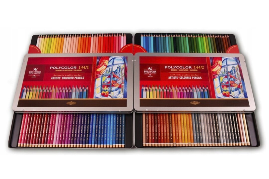 Koh I Noor. Crayons 144pc. Art_color. Etsy