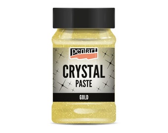 Pentart. Crystal Paste -gold 100ml.