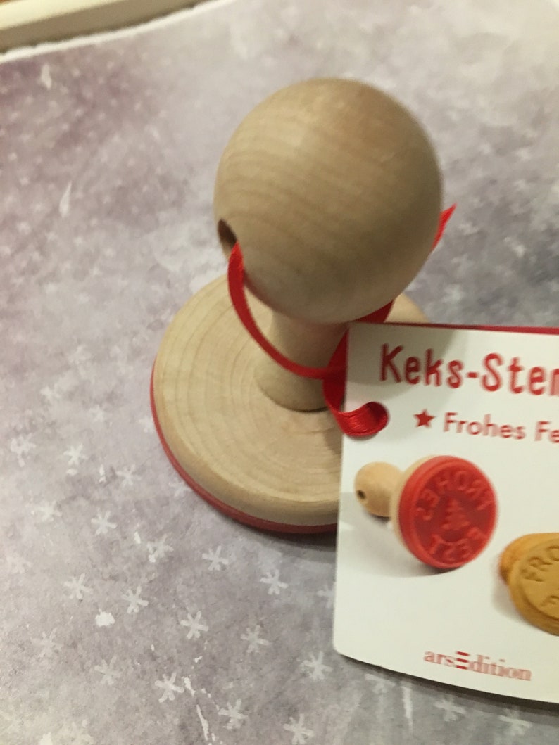 Baking. Biscuit Stamp Happy Feast